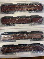 Atlas 3007050 Pennsylvania PRR  70' Madison Heavyweight Passenger 4 Car Set (Tuscan/Black) O SCALE NEW