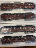 Atlas 3007050 Pennsylvania PRR  70' Madison Heavyweight Passenger 4 Car Set (Tuscan/Black) O SCALE NEW