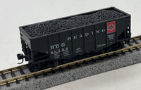 Atlas 41283 READING 55 Ton Fishbelly Hopper Black/White NScale Like New