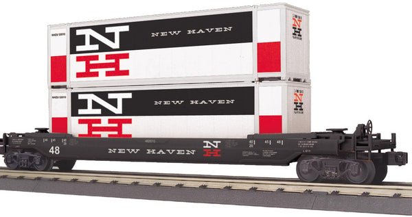 MTH Railking 30-76396 New Haven NH Husky Stack Car O SCALE NEW