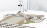 Lionel 6-12052 FasTrack Grade Crossing with Flashers O SCALE Like New