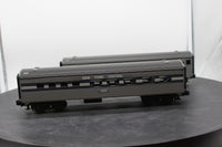 MTH Railking 30-6024 New York Central 2-Car O-27 Streamlined Combo/Diner Set O SCALE Used Excellent Damaged Box