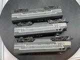 Lionel 6-8370, 6-8371 New York Central F3 AA & B Diesel Locomotives (Set of 3 pcs ) as is horn on B unit needs service O Scale Like New Damaged Box