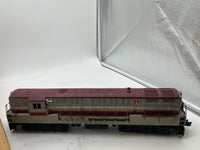 Lionel POSTWAR 2321 LACKAWANNA TRAINMASTER DIESEL LOCOMOTIVE MAROON ROOF O SCALE Used Damaged Box