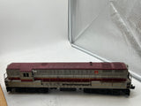 Lionel POSTWAR 2321 LACKAWANNA TRAINMASTER DIESEL LOCOMOTIVE MAROON ROOF O SCALE Used Damaged Box