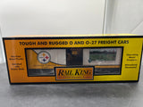 MTH Railking 30-74572 Pittsburgh Steelers Training Camp Latrobe PA Box Car limited O SCALE NEW