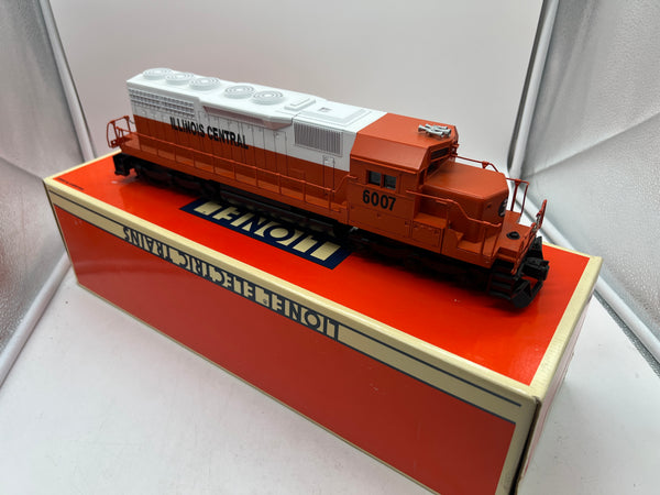 Lionel 6-18217 IC Illinois Central SD-40 dual motor diesel #6007 1994 O scale Like New