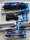 K-Line k-1202  CONRAIL 5 UNIT WORK TRAIN GG1 Electric Locomotive & 4 CARS Train Set O SCALE Like New