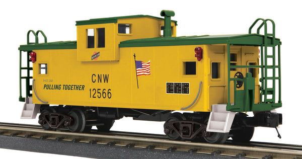 MTH Railking 30-77369 Chicago & North Western C&NW Extended Vision Caboose O SCALE NEW