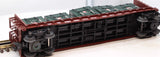 MTH Railking 30-76603 Pennsylvania Flat Car - w/Bulkheads & LCL Containers O SCALE Like New