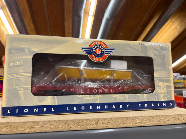 Lionel 6-26048 #6801 flat car with boat postwar celebration O SCALE NEW