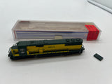 Atlas 49005 CHICAGO & NORTH WESTERN SD60 Locomotive Green/Yellow DCC READY  N Scale Like New