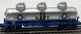 K-LINE O/0-27 Scale U.S. Navy Triple Dome Tank Car 5414 k636-8017 O SCALE Like New