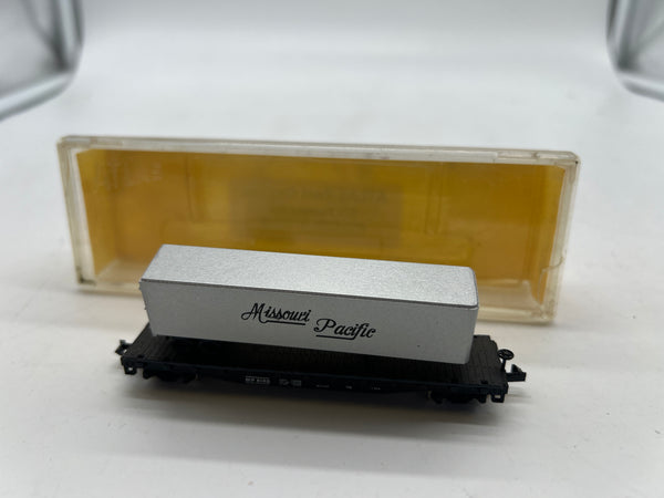 Atlas 3773 40' Trailer on Flat Car Missouri Pacific MP #8140 N SCALE Used Excellent