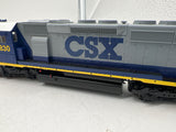 SCALETRAINS SXT10600 CSX TRANSPORTATION EMD SD40-2 DIESEL LOCOMOTIVE 8830 YN2 SCHEME DCC AND SOUND MISSING RAILS ONE SIDE (AS IS) HO SCALE Used Excellent