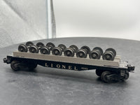 Lionel Postwar 6262 Flatcar with Wheels O SCALE Used Excellent No Box