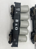 American Flyer Lionel Baltiimore Ohio B&O Freight Set 4-8153 Locomotives & 6 Cars 4-9709, 4-9301, 4-9401, 4-9102, 4-9201, 4-9000 S SCALE Like New
