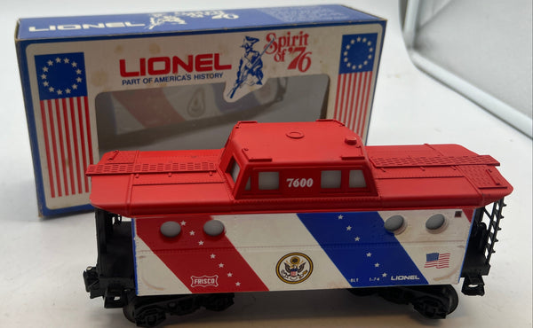 Lionel 6-7600 Spirit of 76 N5C Porthole Lighted Caboose O SCALE NEW
