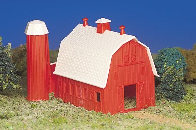 Bachmann Plasticville 45151 Red Barn building kit HO SCALE STOCK PHOTO