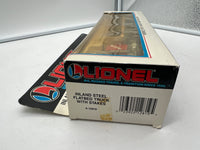 Lionel 6-12819 O gauge inland steel flatbed tractor trailer with stakes O SCALE NEW