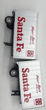 MTH 20-98111 SANTA FE Flat Car Premier O Scale Used Excellent Damaged Box
