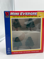 Life Like 1326 mini evergreen trees 4 pack diorama HO SCALE NEW