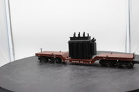 K-Line K692-1891 PRR Die-Cast flatcar with Transformer O SCALE Used Damaged Box