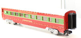 MTH Railking 30-68134 Christmas 60' Streamlined Coach Car w/LED Lights O SCALE Like New