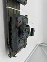 MTH Premier 20-95426 U.S. Army O Scale Premier 60' Flat Car w/(2) Bradley Fighting Vehicles Like New