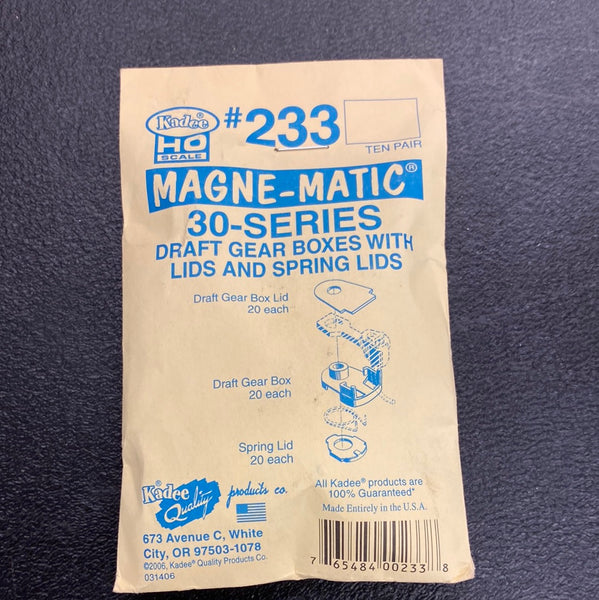 Kadee 223 Magnematic 30 series draft gearboxes with lids and spring lids 10 pair/ 20 total