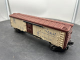 Lionel 6672 Postwar  SANTA FE REFRIGERATOR CAR No. 6672 O SCALE Used Damaged Box