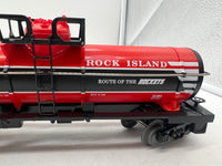 Lionel 6-81663 Rock Island single dome tank car Route of the Rockets O SCALE Like New