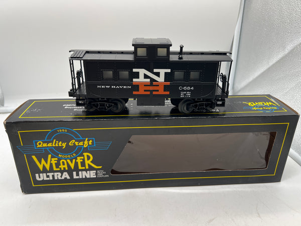 WEAVER U2924 NEW HAVEN NE CABOOSE 3 RAIL C-684 O SCALE Like New