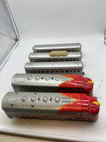 Marx Postwar 1095 Passenger set with 2 E7 AA Diesels (1 Pwd 1 nonpwd), 2 3152 coaches, 3197 observation car O SCALE Used as is No Box