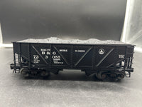 Atlas 6437-1  Baltimore and Ohio B&O O Steel re-built war emergency hopper  O SCALE Like New Damaged Box