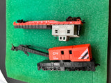 HO Car Pack 127:  Canadian National ATSF crane tender set  HO SCALE USED