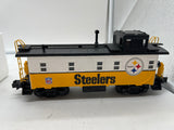 MTH Railking 30-4177C  Pittsburgh Steelers Offset Steel Caboose O SCALE Like New