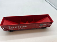K-Line k623-1331 Burlington Route (red) Scale Hopper O SCALE Like New