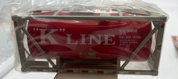 K-Line k-7810015 K-Line America ISO Tank  O SCALE NEW