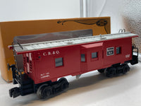 Lionel 6-9387 Chicago, Burlington & Quincy Bay Window Caboose 9387 O SCALE Used Excellent Damaged Box
