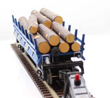 MTH 20-98591 Premier CSX Operating Log Dump Car O SCALE Used Excellent Damaged Box