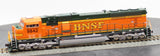Athearn G64750 HO Scale BNSF Heritage II SD-70MAC Diesel Locomotive 9842 Like New