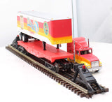 K-Line K-665602 Ringling Bros. & Barnum & Bailey Flat Car Trailer and Semi O Scale Like New