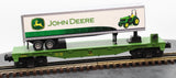 MTH Railking 30-76148 John Deere Flat Car w/40' Trailer O SCALE Used Excellent