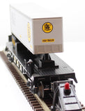 MTH Railking 30-76515 Pittsburgh & Lake Erie RailKing Flat Car w/40' Trailer O SCALE Like New