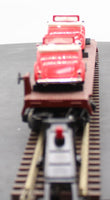 MTH Railking 30-76380 Pennsylvania RailKing Flat Car w/(2) '37 Ford V8 Convertibles O SCALE Used Excellent