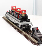 Lionel 6-16907 Flat Car W/Farm Tractors O Scale Used
