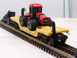 Lionel 6-16957 Depressed-Center Flatcar with ERTL Case 4WD Loader O Scale Used Excellent