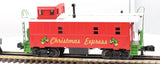MTH 30-4207C Christmas Offset Steel Caboose O SCALE Like New