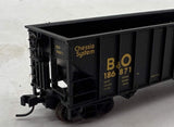 Atlas 32665 Chessie System (B&O) 90 Ton Hopper Oxide Yellow/Black N Scale WEATHERED AS IS Like New